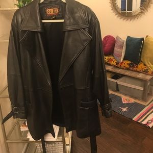 Genuine leather coat